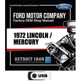1972 Ford / Lincoln / Mercury Factory OEM Shop Manuals USB