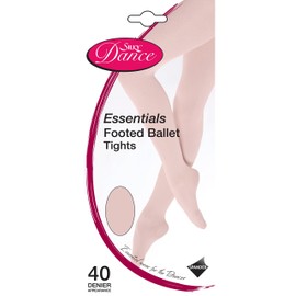 Silky Pink Essential Footed Ballet Tights Age 5 to 7
