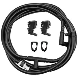 Icyhaws Windshield Washer Nozzle Hose Kit, Compatible with 2011-2016 Ford F250 F350 F450 F550 Super Duty, Wiper Nozzle Hose Replacement BC3Z-17603-A BC3Z-17K605-B