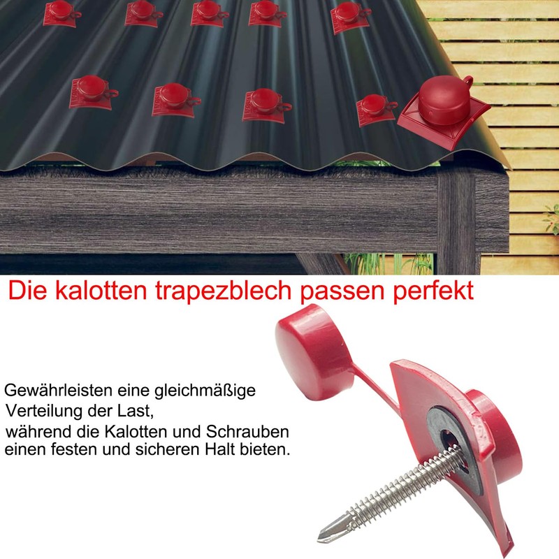 Dome Corrugated Sheets Mounting Material Pack of 100 Spacers Corrugated