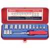 Genius Tools 15Piece 1/4" Dr. SAE Hand Socket Set GS-215S