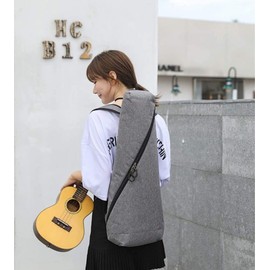cobalt planet Ukulele Rucksack Ukulele Case, 21/23 Inch Soprano Size, Case for Ukulele, Protective Cushion, gray, Backpack Style