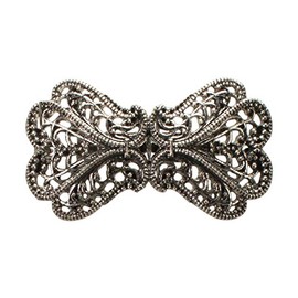Alpenflüstern API107 Antique Silver Tone Bow Brooch, Metal, Without Stone
