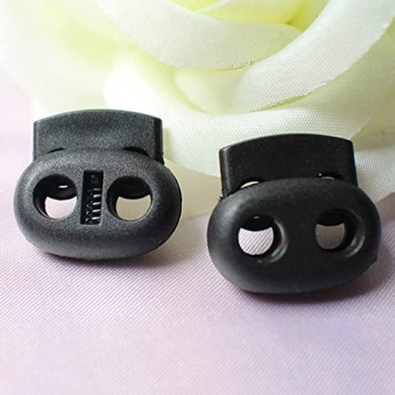 Cord stopper with 2 holes, cord stopper, pack of 20
