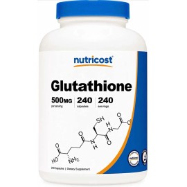 Glutatión Reducido Nutricost 500 Mg Antioxidante Inmune Sabor Sin sabor