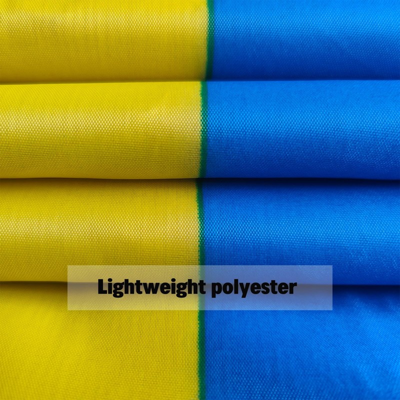 Hypoth Double Sided Ukraine Trident Flag 3x5 FT Outdoor- UV