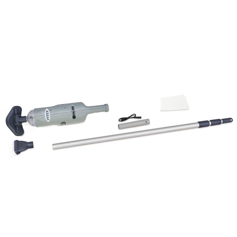 Intex Handheld Pool Vacuum Cleaner Rechargeable 94 Inch Telescoping Shaft