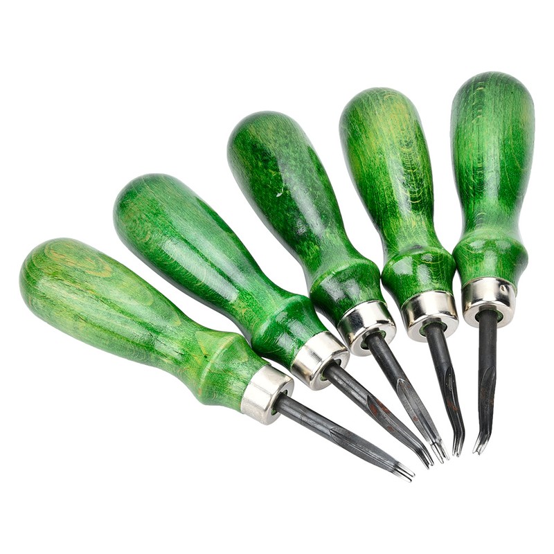 0.6mm-1.4mm Professional Beveler DIY Accessory Leather Craft Edge Cutting Tool