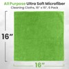 HYGIENX Microfiber Cleaning Cloth, 16”x16”, 6 Pack, Extra Soft Highly