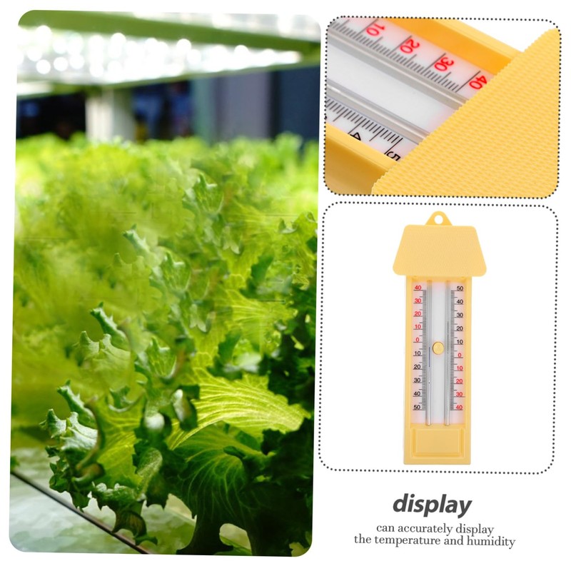 iplusmile Greenhouse Thermometer Indoor Hygrometer for Maximum Minimum Temperature Monitoring