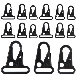 15Pcs Outdoor Backpack Clips Enlarged Mouth Hooks Key Chain Hanging Buckle Belt Carabiner