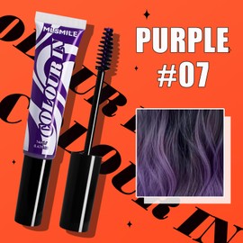 Easilydays Purple Temporary Hair Color, Washable Hair Color Chalk Instantly Hair Color Dye for Kids, Teens & Adults, One Day Pop of Color for Festivals, Sporting Events & Parties, All Hair Types, #07