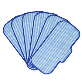 6 PCS Microfiber Replacement Pads for Steam Mops - Durable & Washable