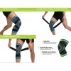 Rodillera Estabilizadora Negra Sports Unisex + Parches Dolor Rodillas