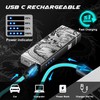 LcFun Electric USB Rechargeable Lighter Windproof Plasma Dual Arc Pocket