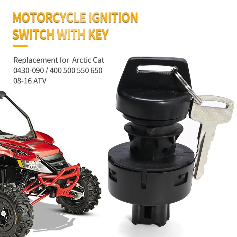 EATAKWARD 0430-090 Ignition Key Switch 3 Position, On/Off Power Switch