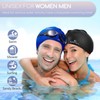 Long Hair Swim Cap for Women 2 Pack, Silicone Swimming
