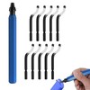 YQkangzhu Deburring Tool with 10 Heavy Duty HSS Blades, 360°