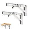 CEEYSEE Pack of 2 Folding Console 200 mm Heavy Duty