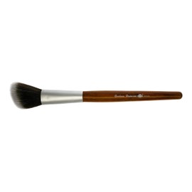 Rouge Brush "Redwood, oblique, high-tech hair, wooden handle textured brown