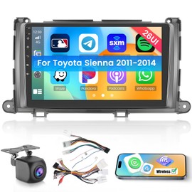 Realdio Android Car Stereo for Toyota Sienna 2011 2012 2013 2014 with CarPlay Android Auto 26UI 2GB+64GB