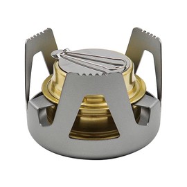Tiardey Outdoor Mini Spirit Burner Ultralight Portable Alcohol Stove for Backpacking Hiking Outdoor Camping Stove for BBQ Cooking(Grey)