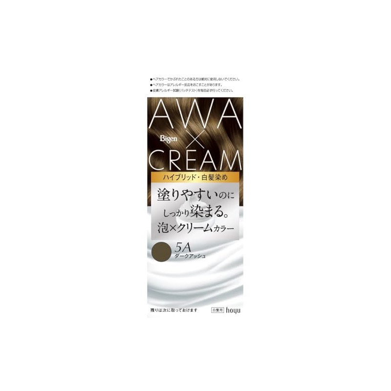 [Women’s Hair Dye] Bigen Bubble Cream Color 5A Dark Ash