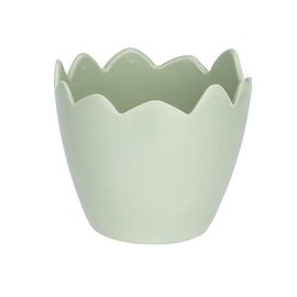 Ideen mit Herz Decorative Egg Trays, Table Decoration, Nest, Easter Egg for Standing, Egg Cup, Fillable, 3 Sizes, 6-9.5 cm High (Pastel Green)