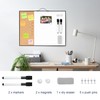 Small Cork Board Whiteboard Combo - 12" X 16" Portable
