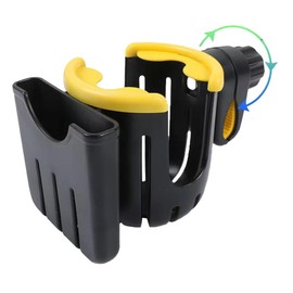 Stroller, Drink Holder, Cup Holder, Bicycle, Baby Seat, Wheelchair Compatible, 360 Degree Rotation, Smartphone Storage, Multifunctional, No Tools Required, Easy to Install, Anti-Slip, Large Capacity