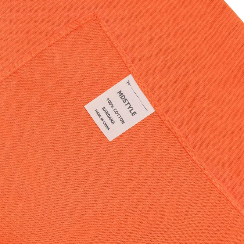 MDSTYLE Plain Bandana, 100% Cotton, 22.0 x 22.0 inches (56