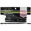 EVERGREEN Worm Twin Tail Ringer 4.7" Solid Black #58 Lure