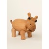 Spring Copenhagen Handmade Wooden Hippo - Flora: Lifelike African Wildlife