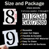 YEAJON 2 Inch Curb Stencil Kit 0-9 Address Number Stencil,