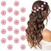 JOYOYO 20 Pcs Mini Flower Clips,Hair Clips with Flower Design