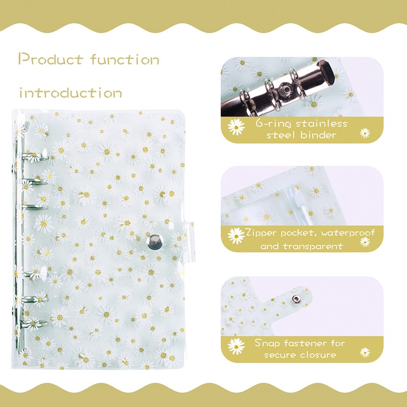 A6 Budget Binder Budget Planner with Clear Sequin Cover 8