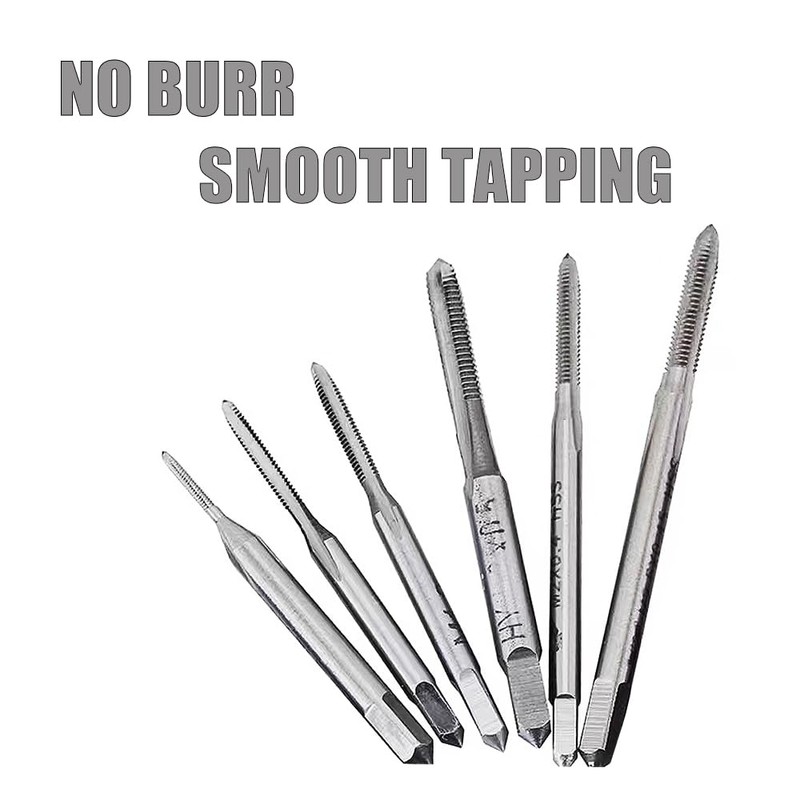 Micro Drill Bit Tap Set, 10pcs Mini Metric Thread Tap