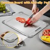 ZYBIDEAL 100% Pure Titanium Cutting Board with Grooves, Update Double