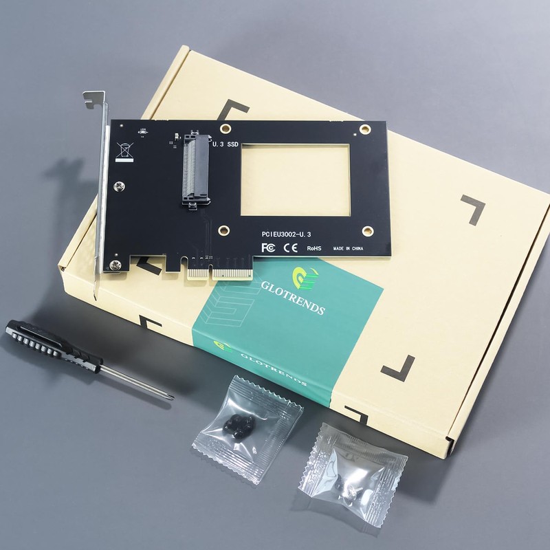 GLOTRENDS PU13 U.3 to PCIe 4.0 X4 Adapter for 2.5