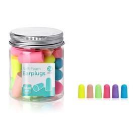 CALLYSONIC Ear Plugs for Sleeping, Pack of 24 Ear Plugs, Memory Foam, Noise Reduction, Sleep, Suitable for Learning, Travel, Sleeping, (Mixed Colours)