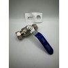 15mm Lever Ball Valve with Blue Handle, WRAS Approved,Compression Ends,