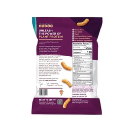 Pnuff Crunch Peanut Butter Puffs - Healthy Snacks, Low Calorie Snacks, Gluten Free Snacks, Vegan, High Protein, Keto, Office Snacks, Low Sugar, as Seen on Shark Tank - Barbeque, 4 Oz Bag (Pack of 15)