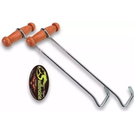 SOUTHWESTERN Boot Hooks Boot Puller for Cowboy Boots, Wood Handles (2 Hooks)