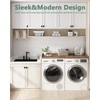 Piskyet Washer Dryer Countertop,Laundry Countertop with Edge Rails,27.5" Depth x