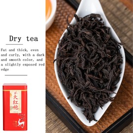 Dahongpao Oolong Tea Loose Leaf Da Hong Pao Big Red Robe Oolong Tea Chinese Tea Fujian Wuyi Mountain 大红袍 乌龙茶 岩茶 4.23oz /120g