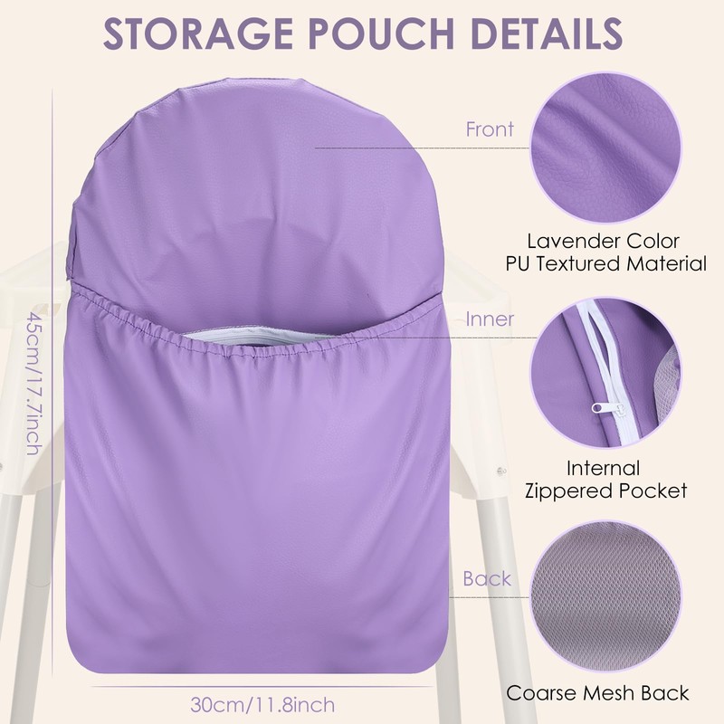 High Chair Handy Pocket Pouch, Mealtime Essentials Organizer of High