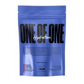 ONE of ONE Hydration Electrolyte Powder – Fast-Acting Hydration with Science-Backed Electrolytes, Essential Minerals & Vitamins – Zero Sugar, Vegan, Gluten-Free – Cherry Limeade Flavor, 30 Servings