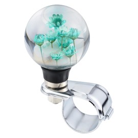 Abfer Flower Steering Wheel Spinner Knob for Car Handle Assist Suicide Knobs Brody Ball Fit Most Vehicles Trucks Boats (Blue)