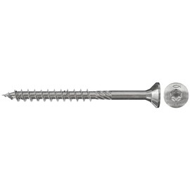 fischer Power-Fast FPF-ST 4.5 x 45 A2P Chipboard Screws with Partial Thread and Countersunk Head, for Attaching Carrying Components in Wood, Non-Rusting Steel, Pack of 200, Item No. 657060