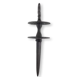 Crispe home & garden Cast Iron Hose Holder | Pulley Hose Guide in Anthracite | 31 x 9.5 x 9.5 cm | for the Garden